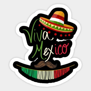 Cinco De Mayo Celebrate Fiesta 5 De Mayo Sombrero Viva Mexico T-Shirt Sticker